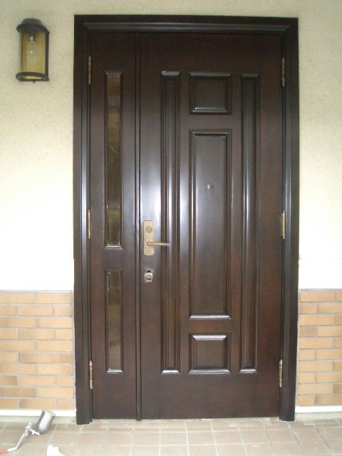 08-11  玄関ドア塗装