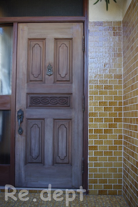 13-1   玄関ドア塗装