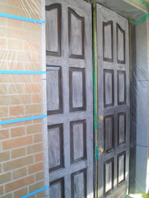 12-1　玄関ドア塗装