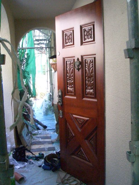 09-7　玄関ドア再塗装
