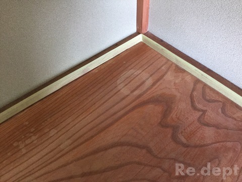 16-34 けやき地板再生塗装