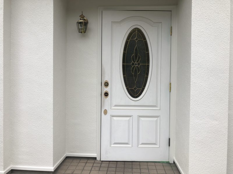 19-86 玄関ドア 再塗装