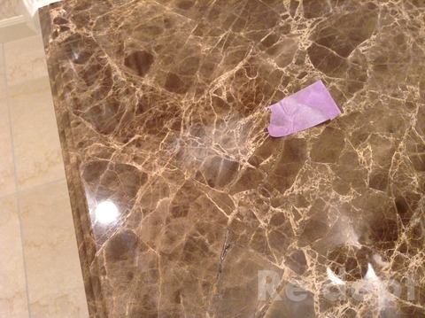 16-101　大理石カウンター傷補修