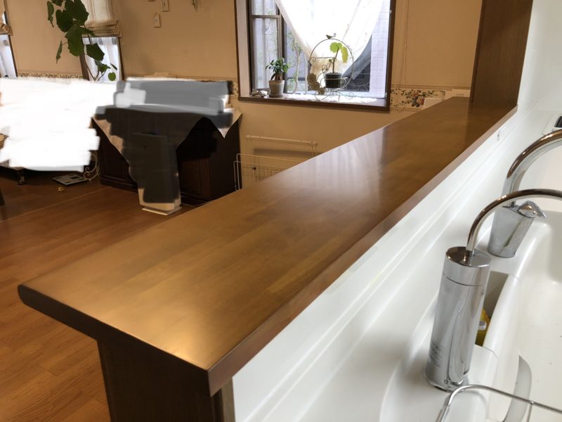 18-123  カウンター塗装補修