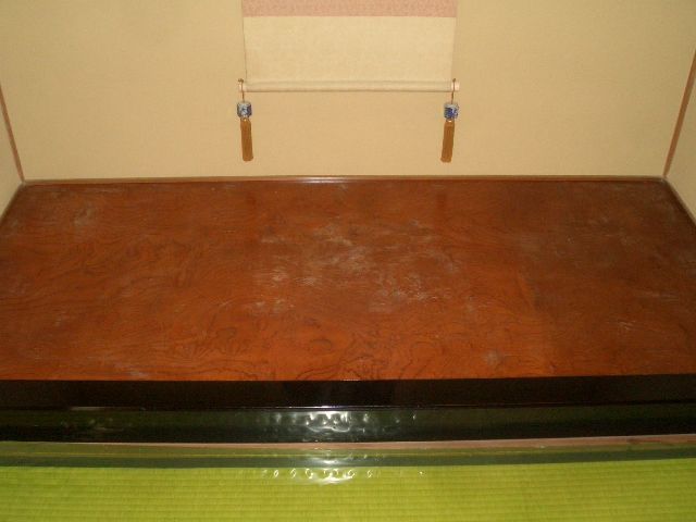 12-10  床の間地板補修