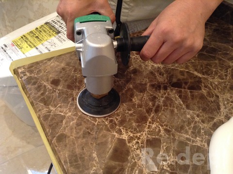 16-101　大理石カウンター傷補修