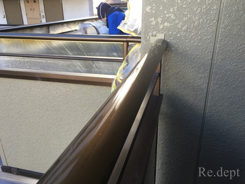 15-102　バルコニー手摺塗装