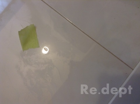 16-94　大理石調フロアーキズ補修