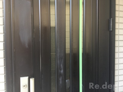 16-35　アルミ玄関ドア塗装