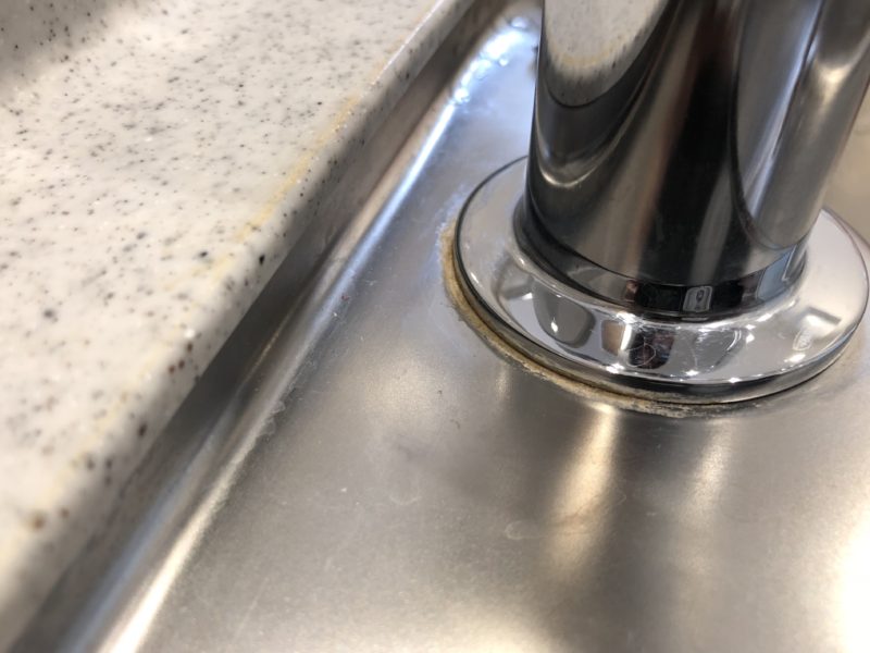 18-9  シンク水垢除去