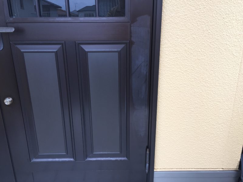 18-15  アルミ玄関ドア 変色補修