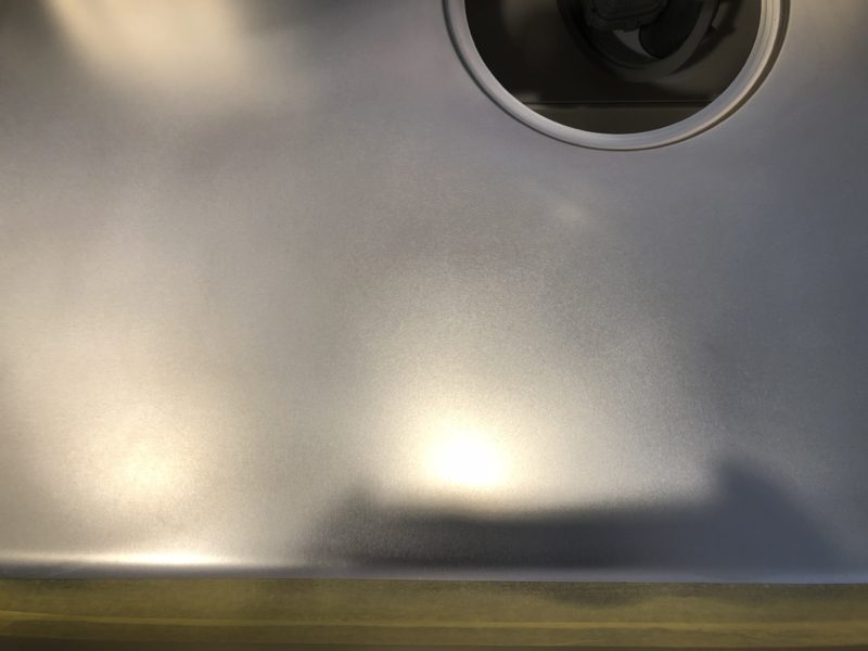 18-56  キッチンシンク すり傷補修