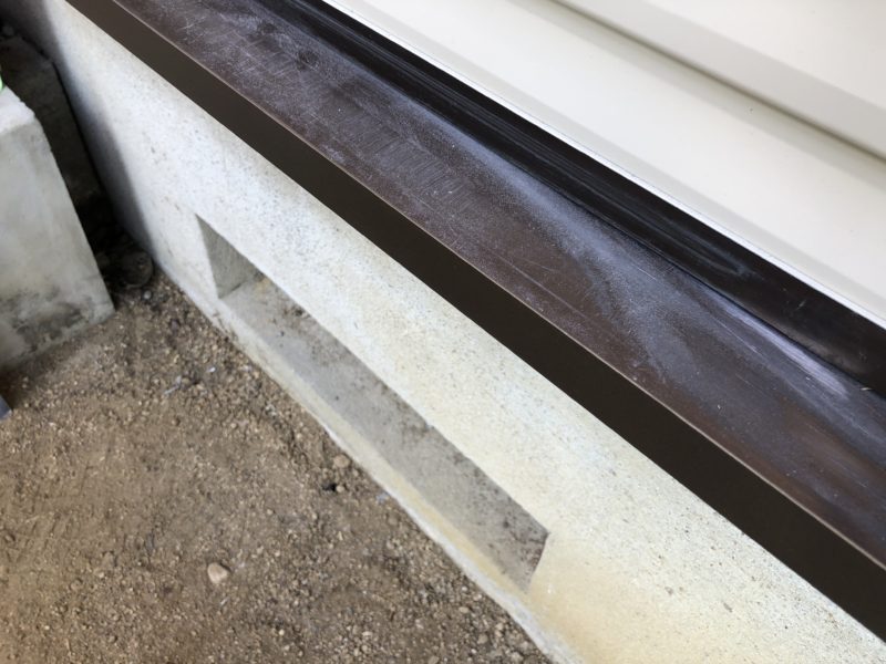 18-124  アルミサッシ曲がり補修