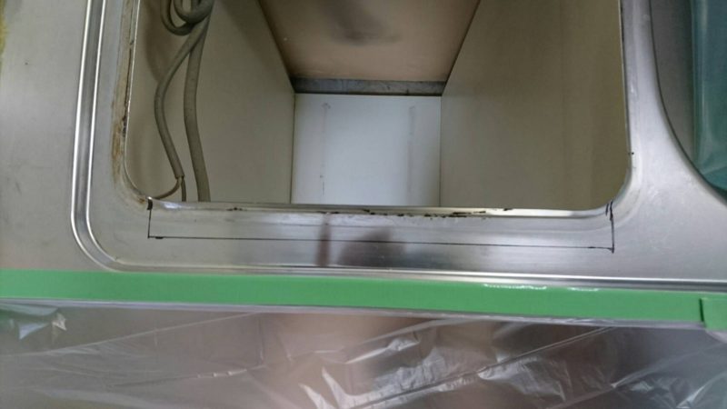 19-7  キッチン天板 開口拡大