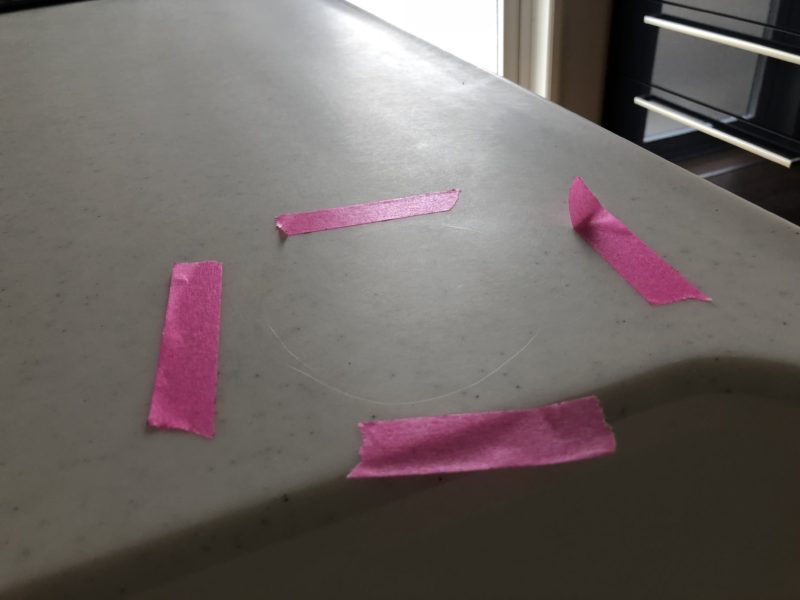 18-74  人工大理石 キズ補修