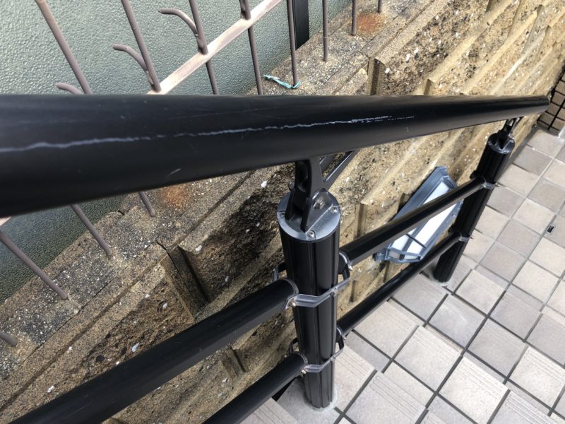 19-14  アルミ手摺 塗装