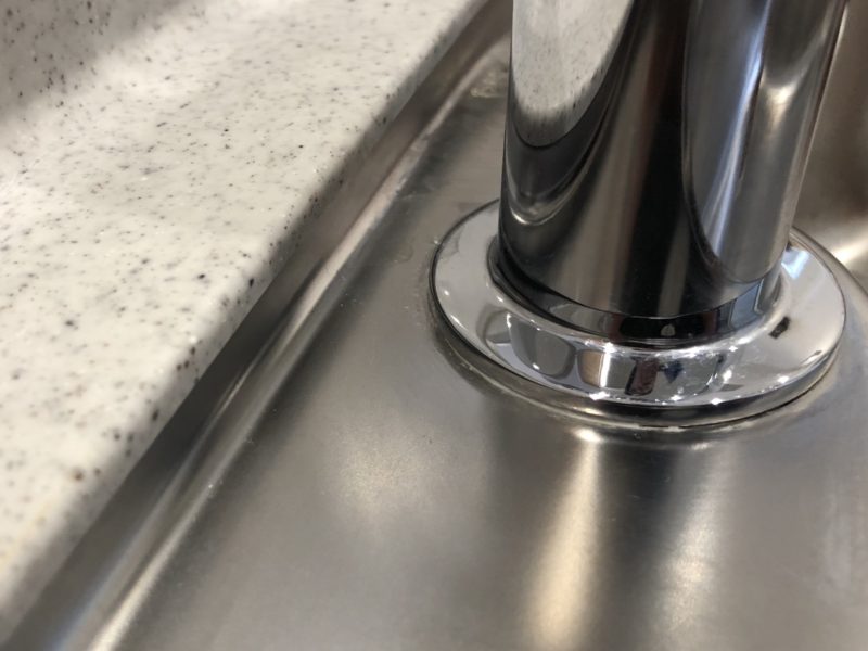 18-9  シンク水垢除去