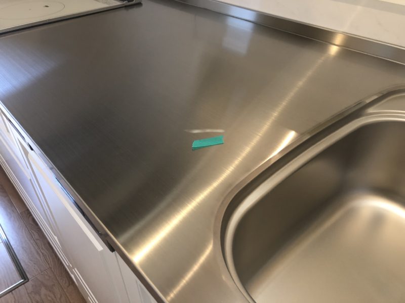 19-20  キッチン天板 すり傷補修