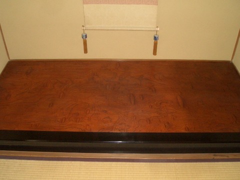 12-10  床の間地板補修