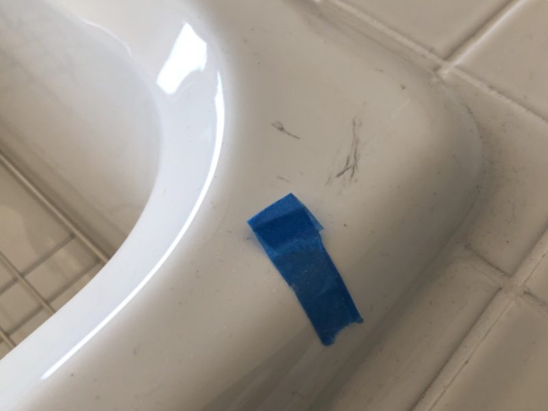 18-65  ホーローシンクキズ補修