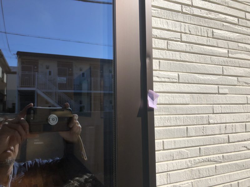 18-113  アルミサッシ へこみ補修