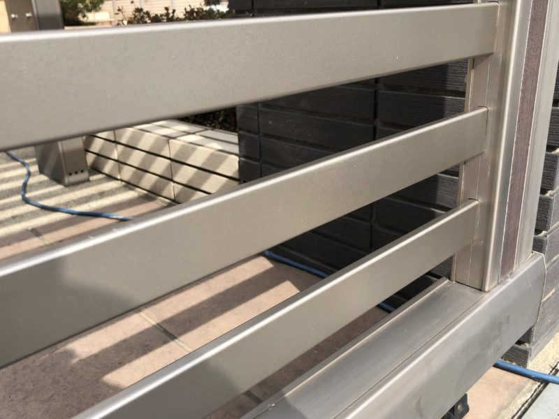 19-17  アルミゲート へこみ補修