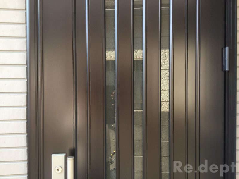 16-35　アルミ玄関ドア塗装