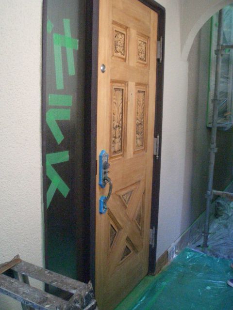 09-7　玄関ドア再塗装