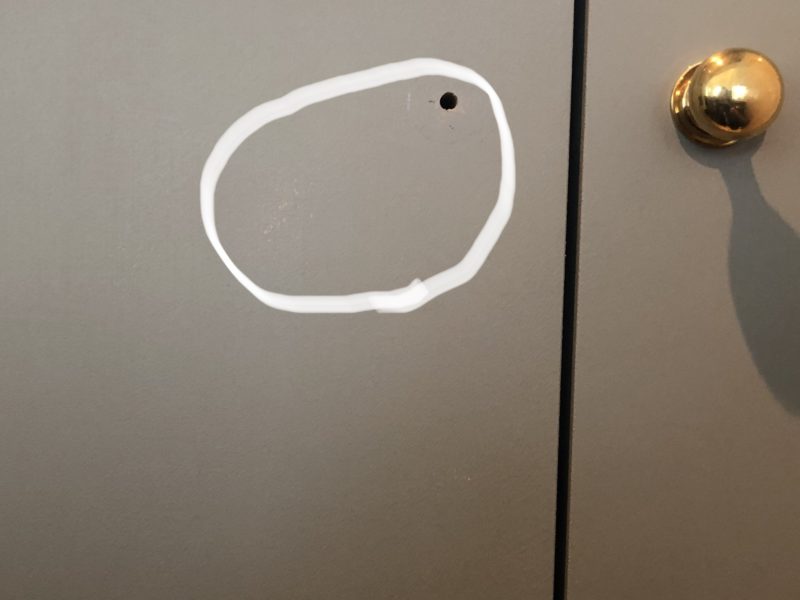 19-62 キッチン 扉 キズ補修