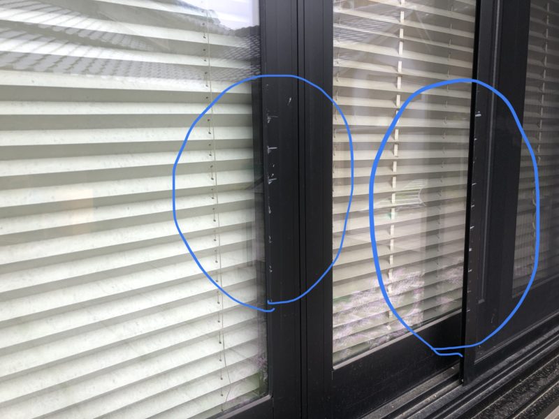 19-53  アルミサッシ すり傷補修