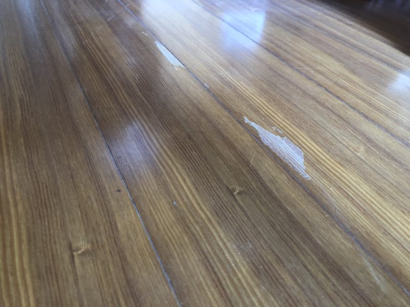 19-40  縁甲板 塗装捲れ補修