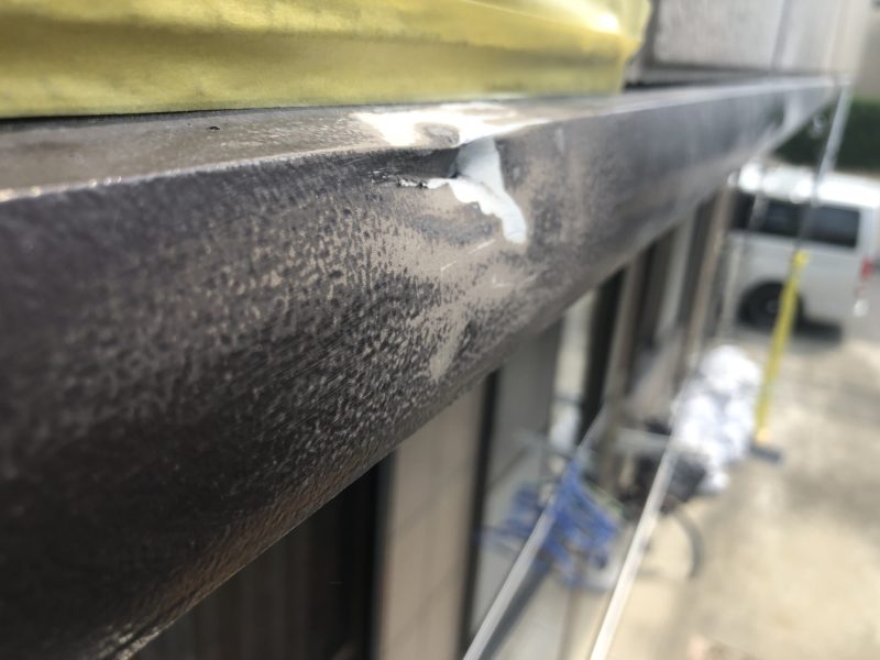 19-67  バルコニー 見切り下地補修