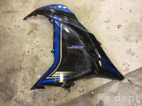 16-77 バイクカウル補修