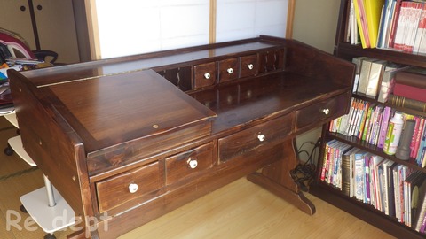 13-35 ライティングデスク補修