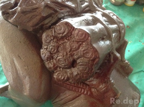 16-17 二宮金次郎像補修