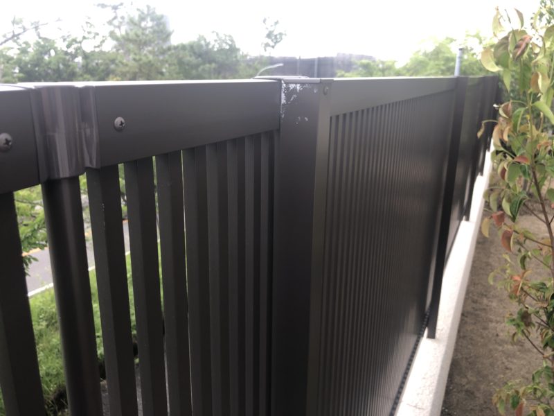 19-80 アルミフェンス キズ補修