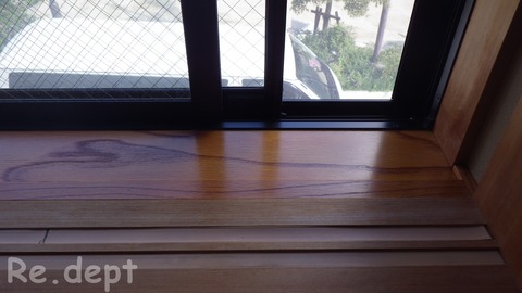 13-36 欅 窓枠色あせ補修