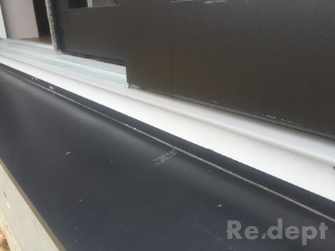 16-84 樹脂サッシ曲り補修