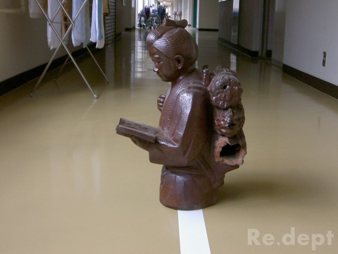 16-17 二宮金次郎像補修