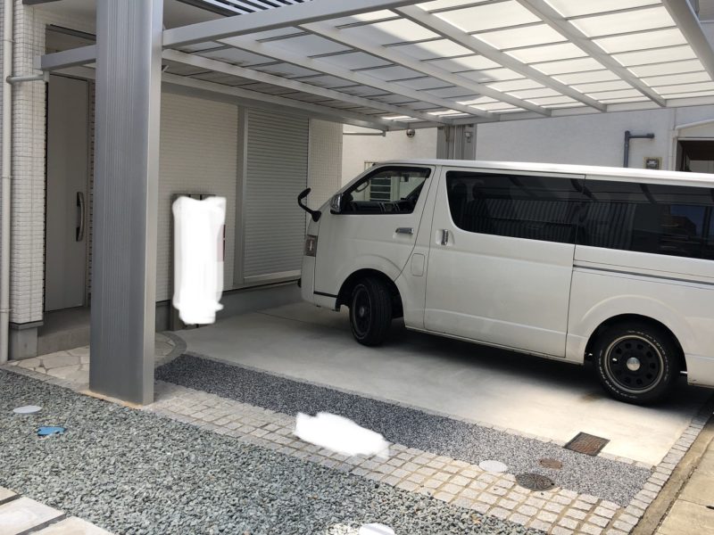 19-99 アルミカーポート へこみ補修 京都市