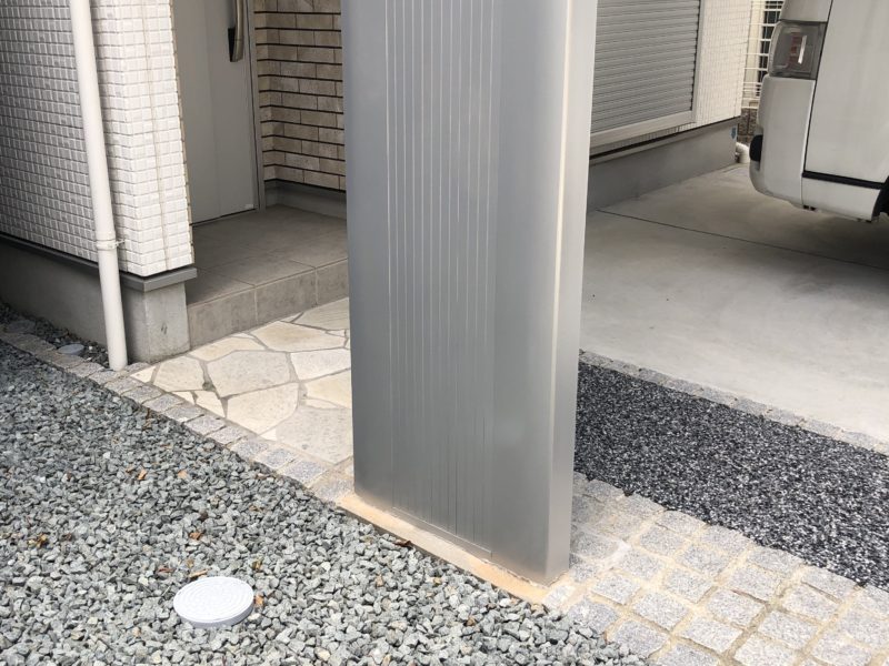 19-99 アルミカーポート へこみ補修 京都市