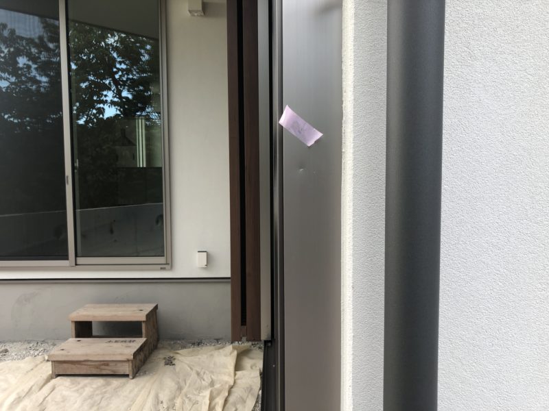 19-89 アルミサッシ へこみ補修