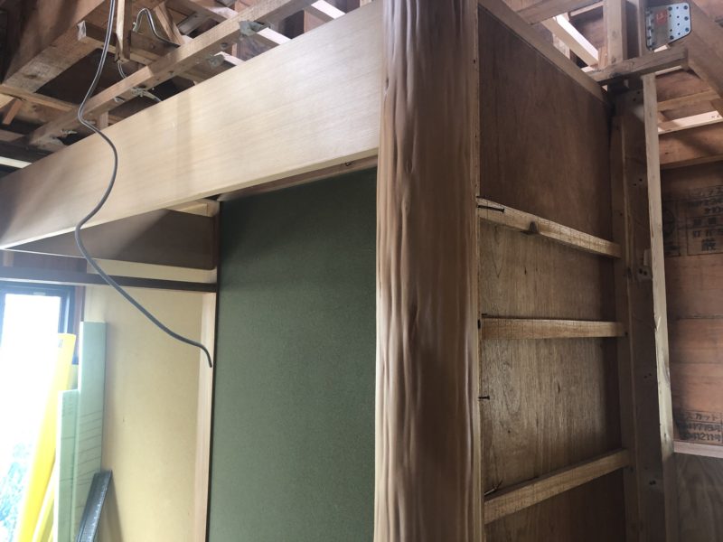 19-85 絞り丸太 再利用