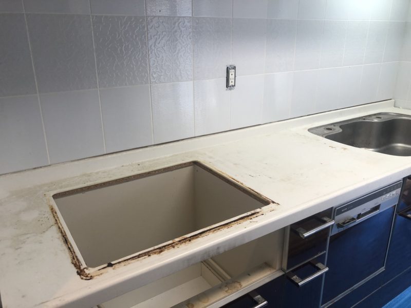 19-95 キッチン天板 磨き補修