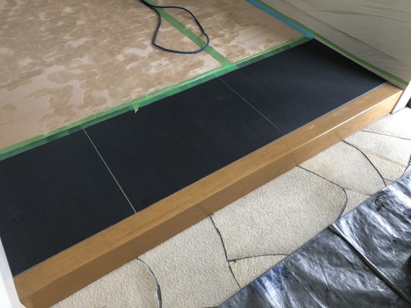 20-46 玄関框 色替え塗装