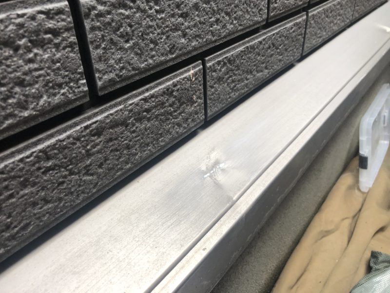 20-55 アルミ 水切り へこみ補修