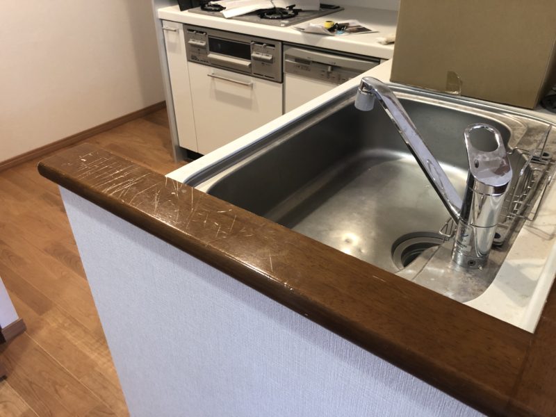 20-27 キッチンカウンター キズ補修