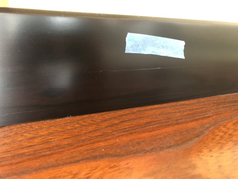 20-25 床框 キズ補修