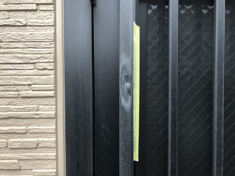 20-18 アルミドア へこみ補修