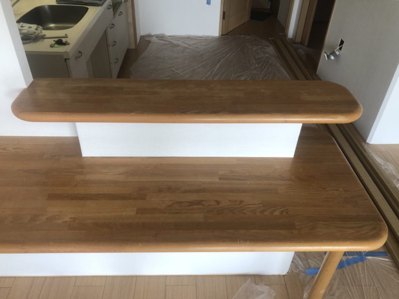 20-61 キッチンカウンター 再塗装